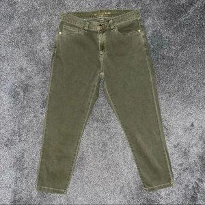 Michael Kors Women’s Size 6 Izzy Cropped Skinny Jeans Green